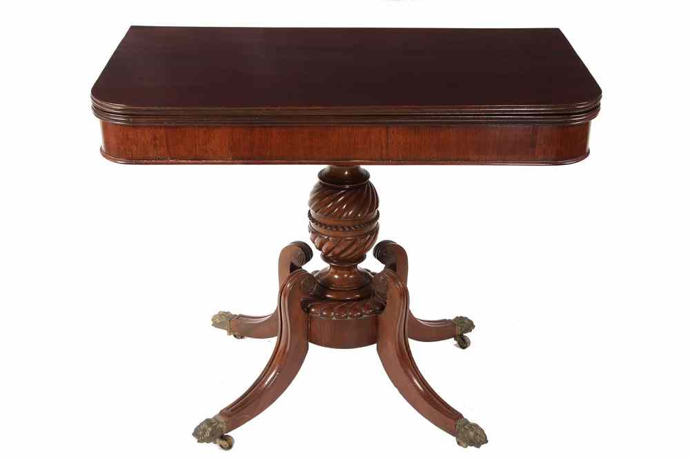 Appraisal: FEDERAL CARD TABLE - Federal Period Mahogany Card Table having