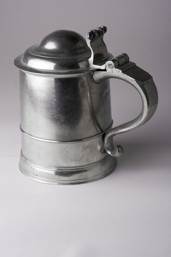 Appraisal: PEWTER TANKARD ATTRIBUTED TO SEMPER EADEM ALWAYS THE SAME Boston