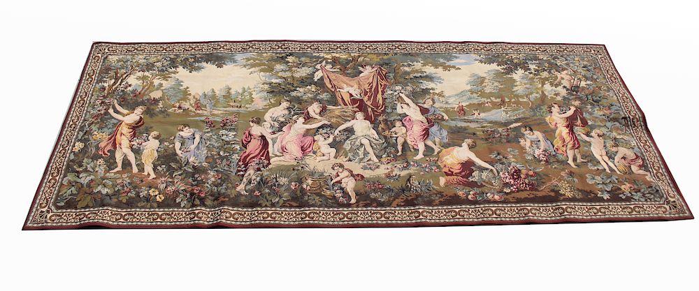 Appraisal: Large Belgian Tapestry Sacrifice to Cybele Large Belgian Tapestry Sacrifice