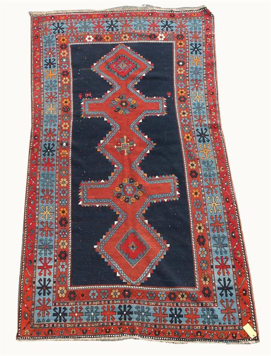 Appraisal: KAZAK RUG Caucasus circa feet inches x feet inches