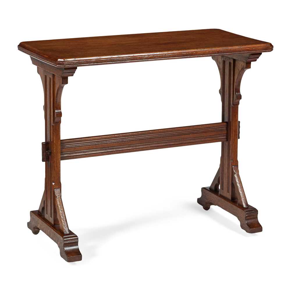 Appraisal: GEORGE EDMUND STREET - TABLE oak cm wide cm high