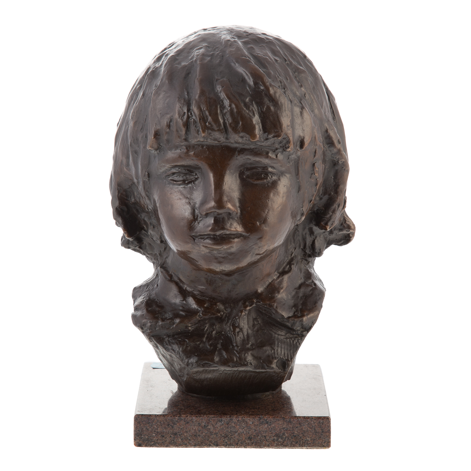 Appraisal: AFTER PIERRE AUGUSTE RENOIR COCO BRONZE BUST French - Museum