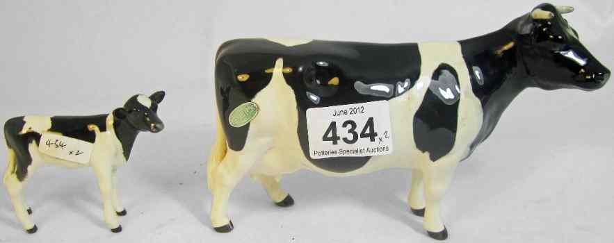 Appraisal: Beswick Model of a Fresian Cow and a Fresian Calf