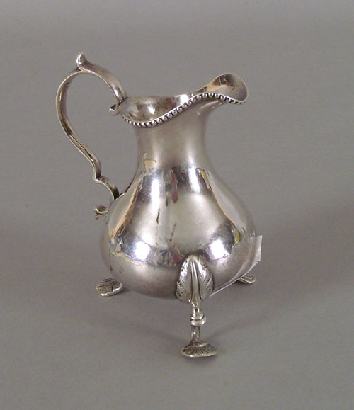 Appraisal: Philadelphia silver creamer ca by G B Sharp for Bailey