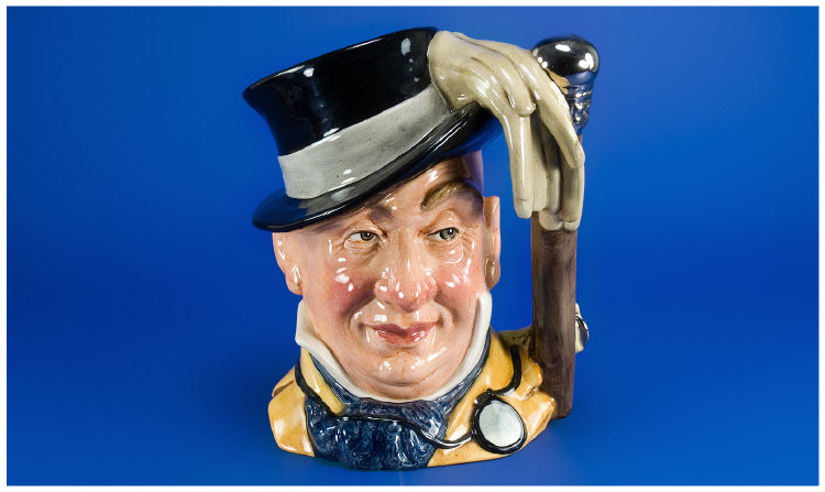 Appraisal: Royal Doulton Character Jug Mr Micawber Handle walking stick and