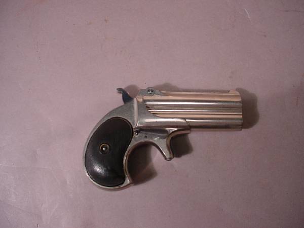 Appraisal: A Remington Type III double derringer Batch no caliber Nickel-plated