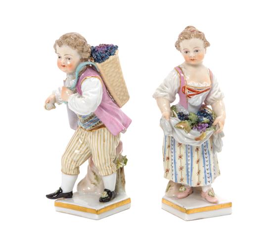 Appraisal: Sale Lot A Pair of Meissen Porcelain Figures th century