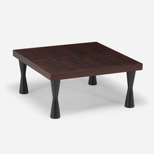 Appraisal: Modern COFFEE TABLE rosewood lacquered wood h w d in