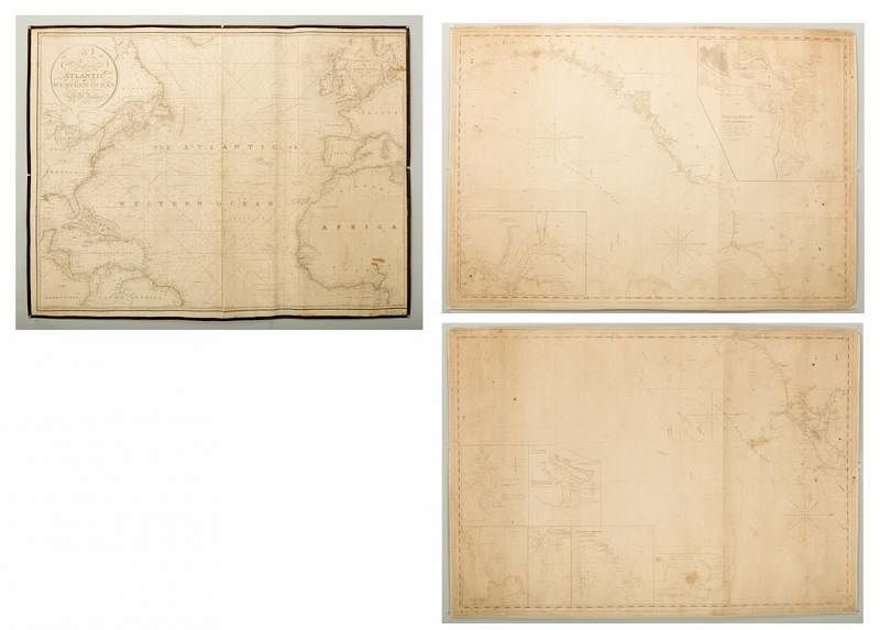 Appraisal: Nautical Maps inc Southern st item Nautical Map A New