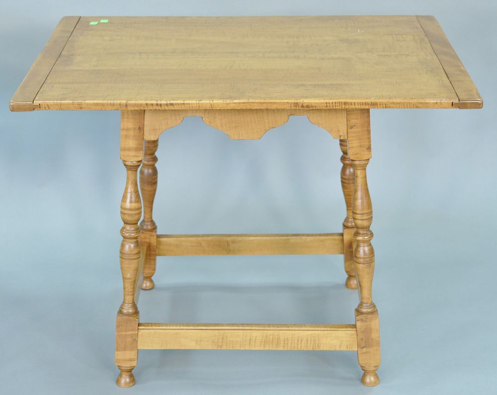 Appraisal: Robert Barrows custom maple tavern table ht in top x