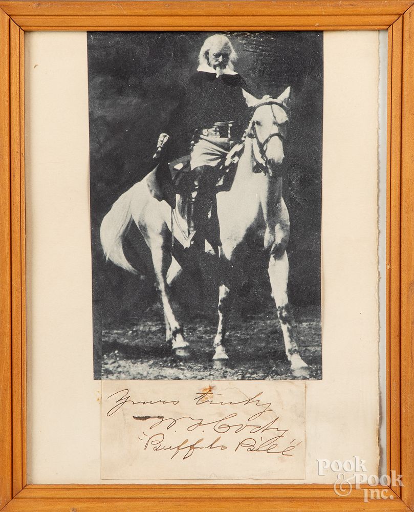 Appraisal: William Buffalo Bill Cody autograph William Buffalo Bill Cody autograph