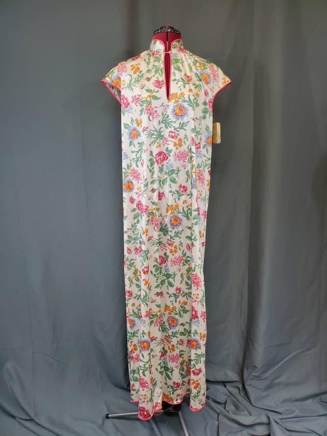 Appraisal: Vintage Floral Silky Nightgown with Original Tags White with pretty