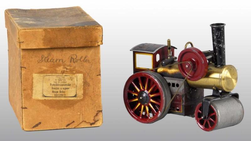 Appraisal: Bing Steam Roller Toy Description Includes original box This roller