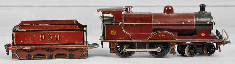 Appraisal: Marklin Gauge E Train Locomotive Tender Description German English outline