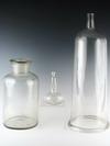 Appraisal: APOTHECARY GLASS - th c three piece lot of clear