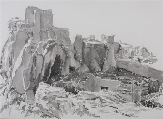 Appraisal: PRENTISS TAYLOR American - RUINS IV signed lower right Ink