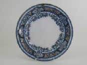 Appraisal: A Russian ceramic plate with gilt floral border impressed mark