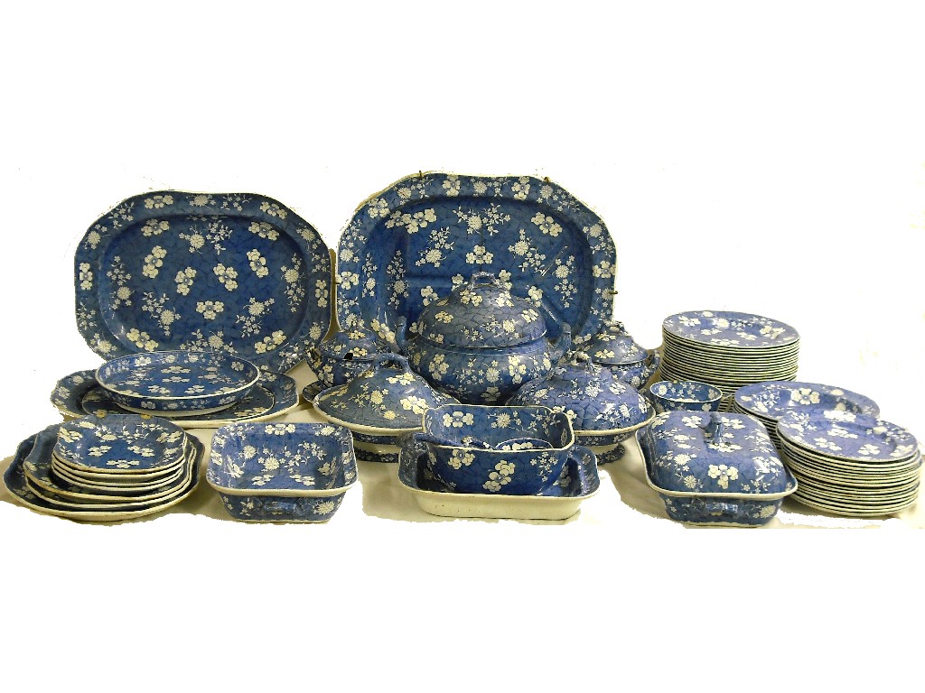 Appraisal: Large th century Spode Chinese Hawthorn pattern dinner service comprising