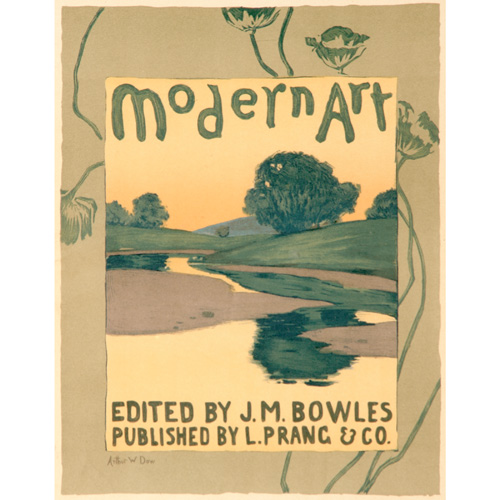 Appraisal: ARTHUR WESLEY DOW Chromolithograph depicting the cover of 'Modern Art