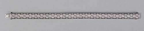 Appraisal: Ladies platinum and diamond bracelet ca with K white gold