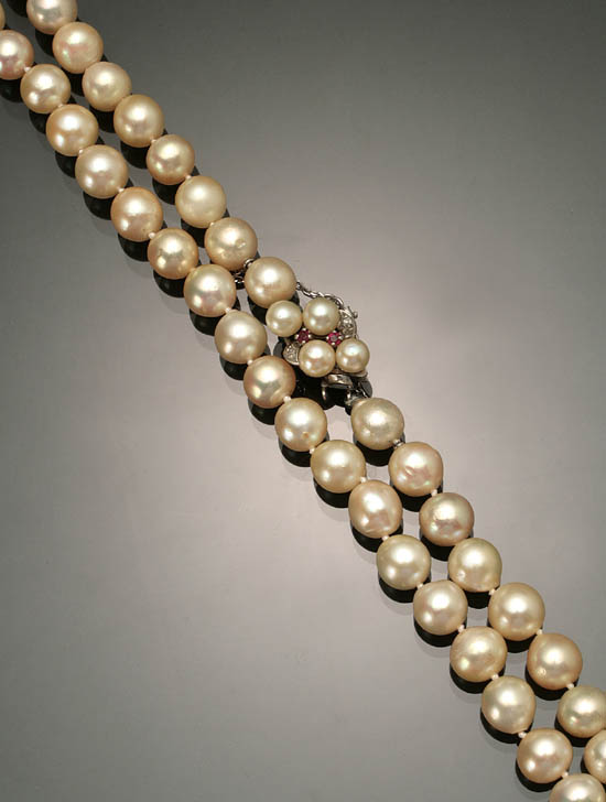 Appraisal: Opera Length Baroque Cultured Pearl Necklace The single-strand having eighty-two