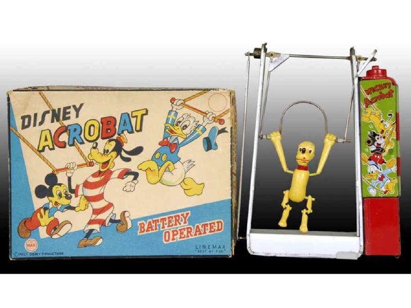 Appraisal: Japanese Linemar Battery-Operated Walt Disney Plut Description '' T Tin