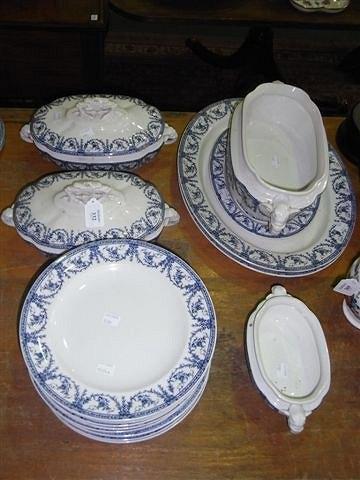 Appraisal: A ROYAL WORCESTER PART DINNER SERVICE including oval vegetable tureens