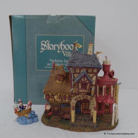 Appraisal: Storybook Village Butcher Baker Candlestick Maker Estate Collection - Issued