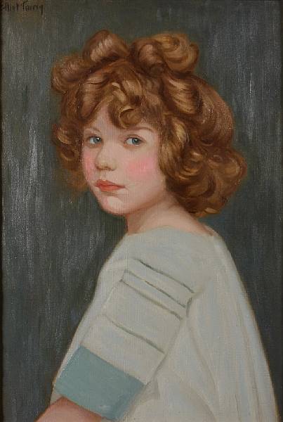 Appraisal: Private Collection Portrait of a young girl believed to be