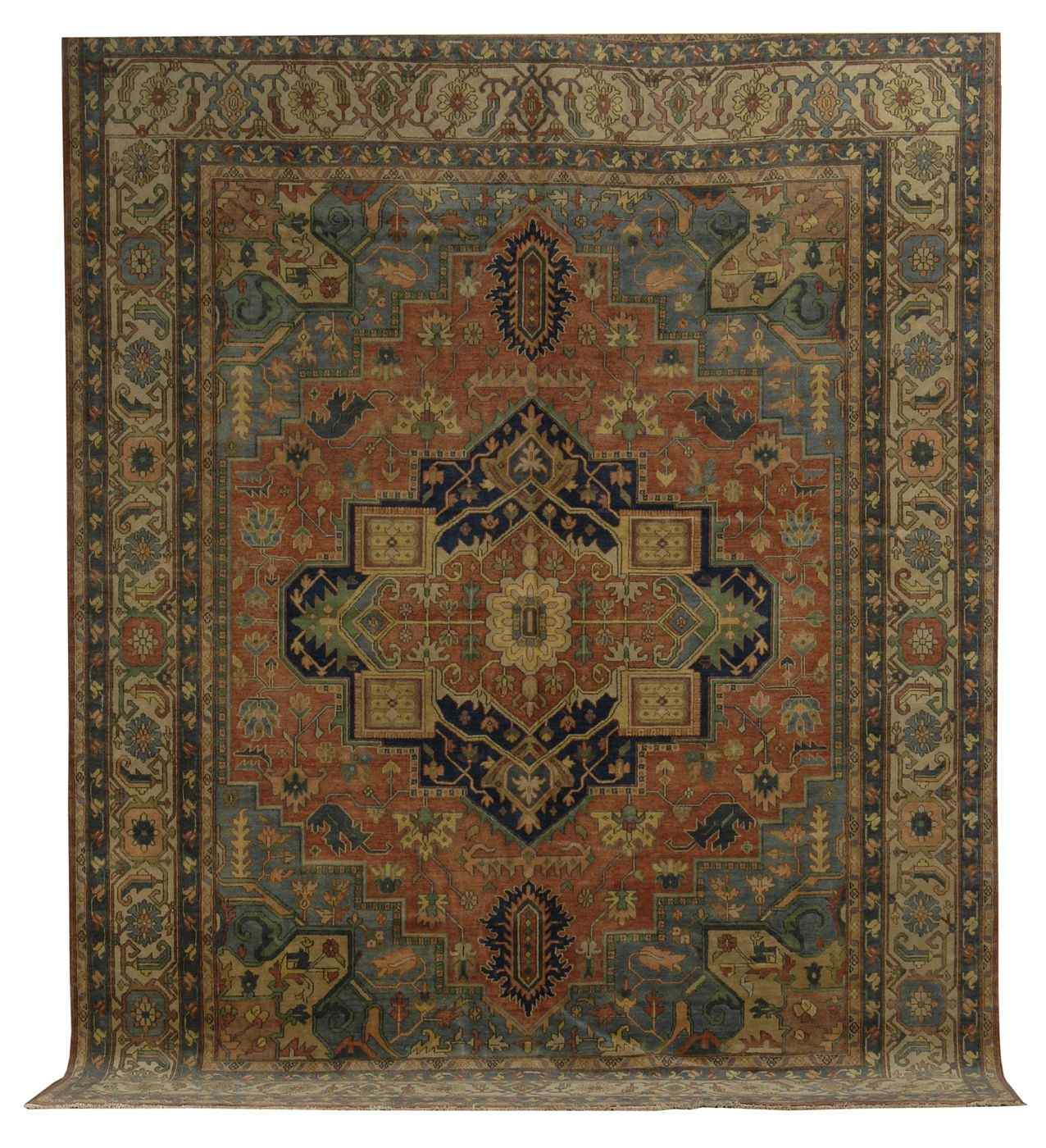 Appraisal: ORIENTAL RUG SERAPI DESIGN ' x ' '' Gabled medallion