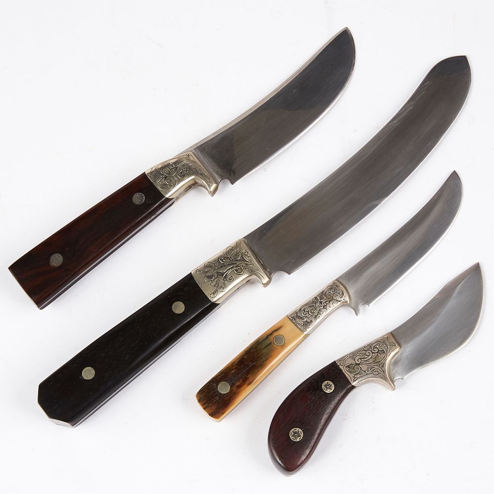 Appraisal: Grp Robert Molenaar Kudlas Custom Knives w Case Group of