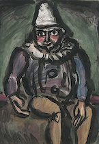 Appraisal: Georges Rouault French - Clown From Cirque Color aquatint signed