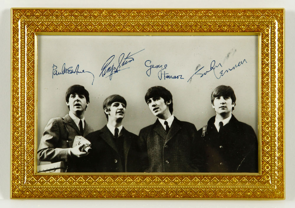 Appraisal: - The Beatles Black and White Photograph The Beatles black