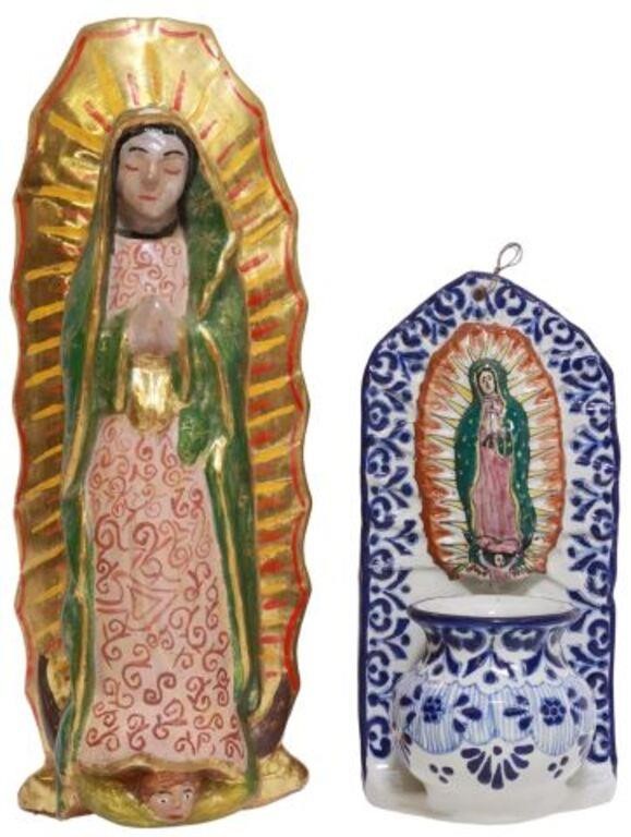 Appraisal: lot of La Virgen de Guadalupe The Lady of Guadalupe