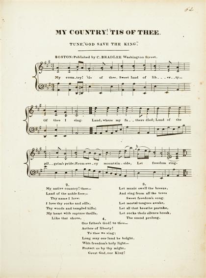 Appraisal: vol My Country Tis of Thee American Sheet Music Album