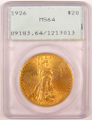 Appraisal: ST GAUDENS DOUBLE EAGLE GOLD PCGS MS Graded from PCGS