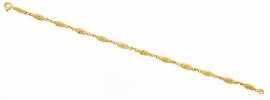 Appraisal: An Italian ct gold boat link bracelet length approximately cm