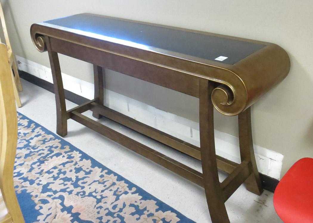 Appraisal: MODERN SOFA TABLE Chinese altar table design American late th