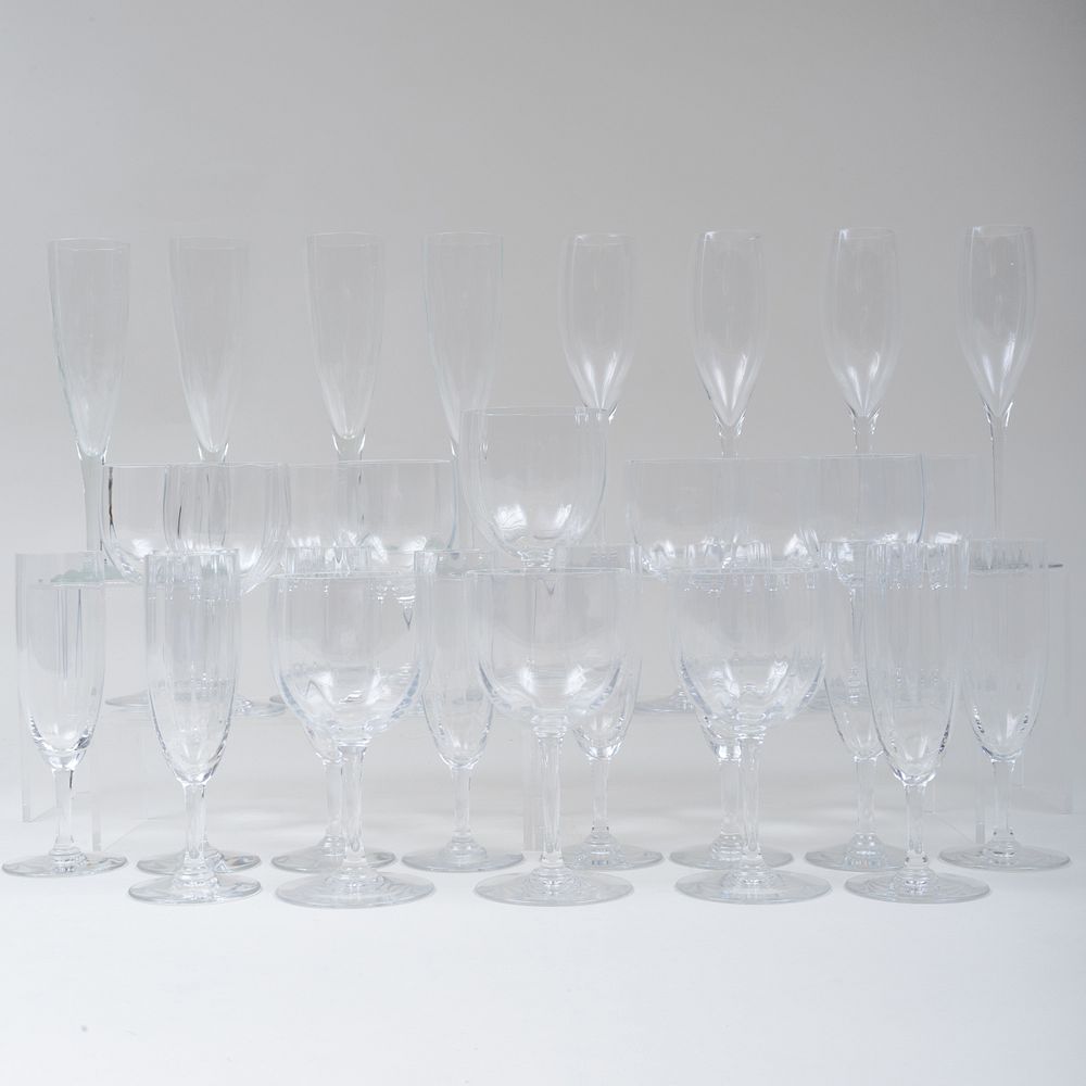 Appraisal: Set of Baccarat Stemware Acid stamp Comprising Five red wine