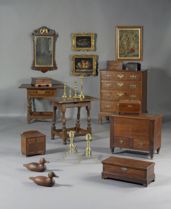 Appraisal: TWO GEORGIAN MAHOGANY TEA CADDIES OF RECTANGULAR FORM The first