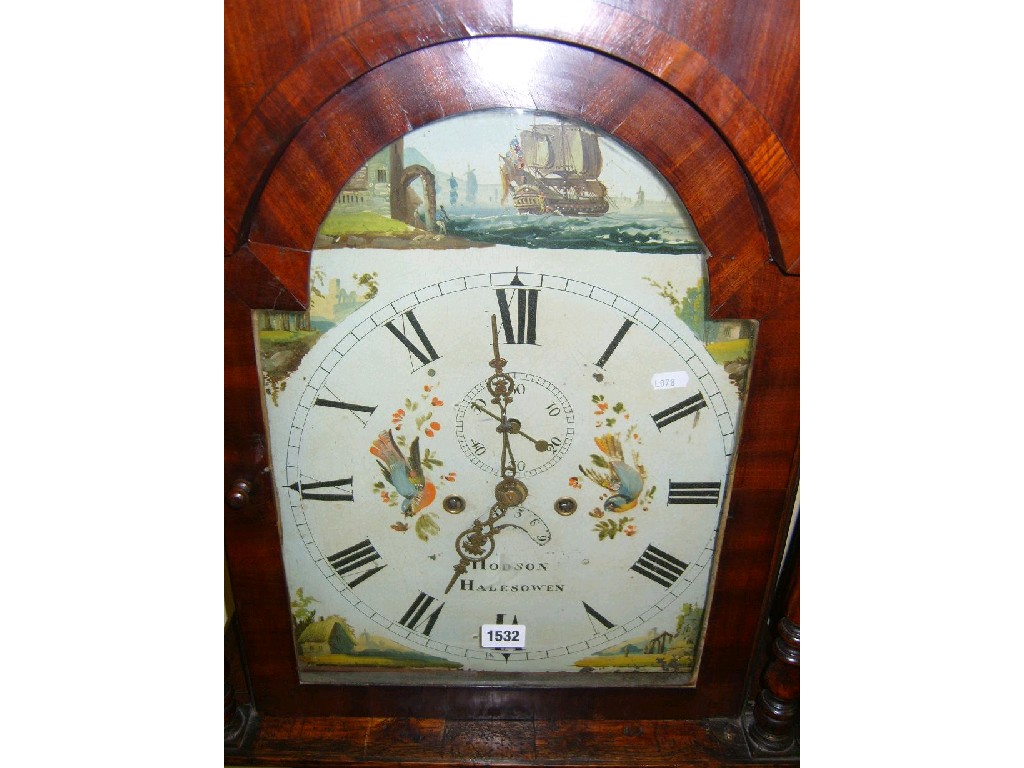 Appraisal: A th century oak long case clock fitted with an