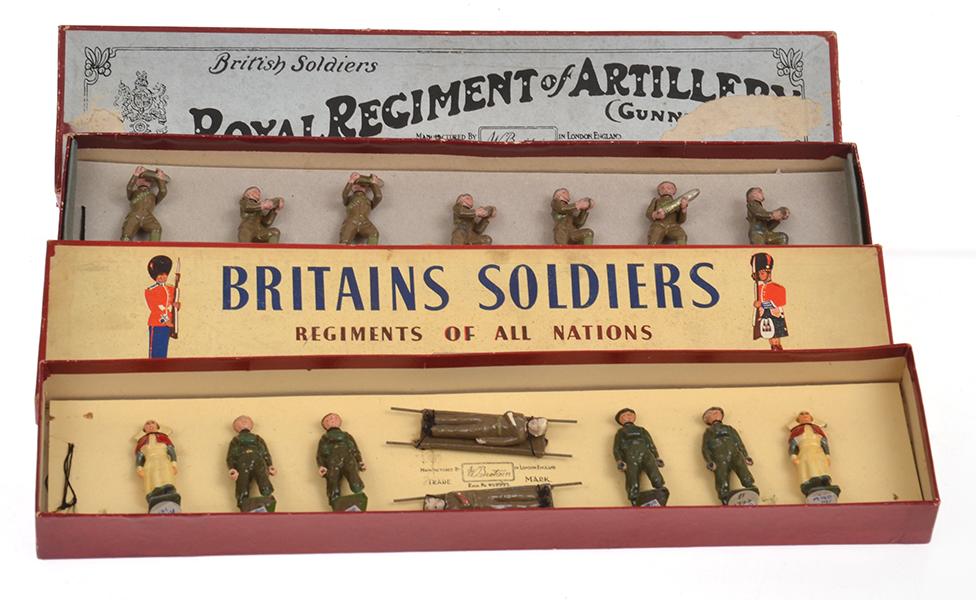 Appraisal: X BRITAINS SETS INCLUDING ROYAL ARMY MEDICAL CORPS UNIT- TOUCH