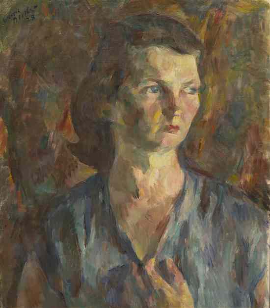 Appraisal: Maurice Becker American - Portrait of a Woman oil on