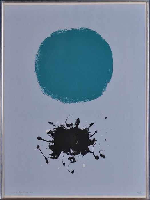 Appraisal: ADOLPH GOTTLIEB - BLACK SPLASH Serigraph in colors x sight