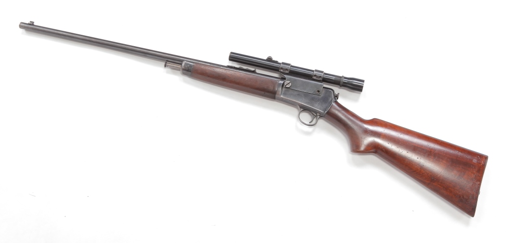 Appraisal: WINCHESTER MODEL LONG RIFLE WITH SCOPE American mid- th century