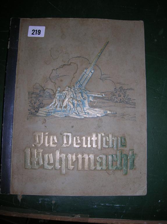 Appraisal: An album containing cards depicting the German Forces between the