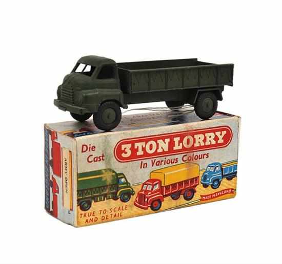 Appraisal: AUTOMEC ENGLAND TON LORRY ARMY GREEN M BOX VG