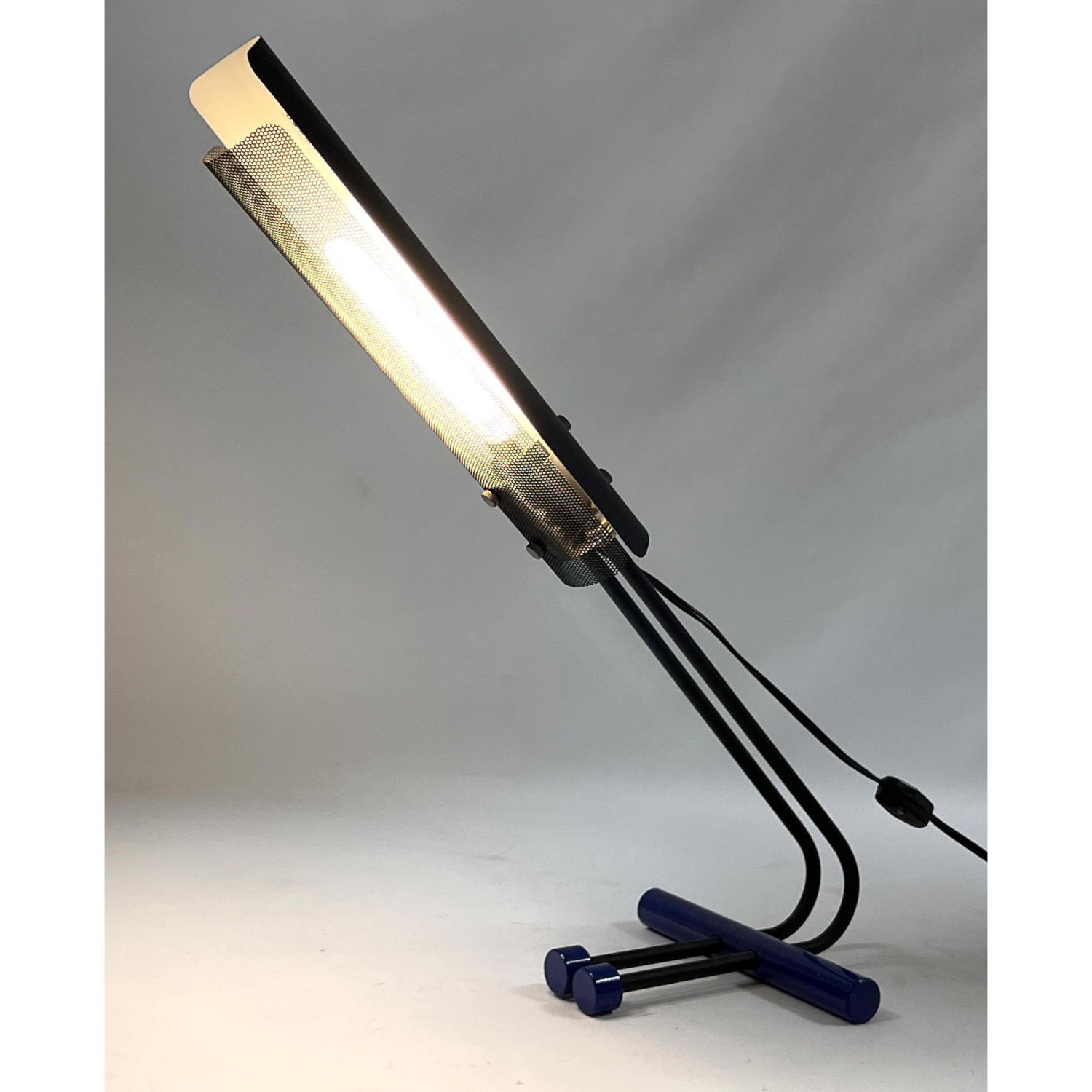 Appraisal: Post Modern Memphis style Table Desk Lamp Black Arms with