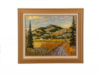 Appraisal: Rod Charlesworth Modernist Impasto Landscape O C Rod Charlesworth Canadian