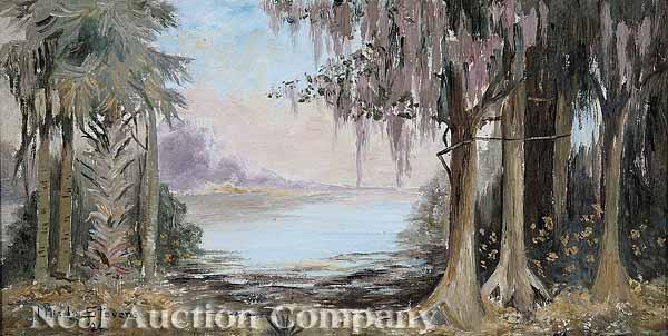 Appraisal: Merle Stevens American Florida th c Florida Bayou oil on